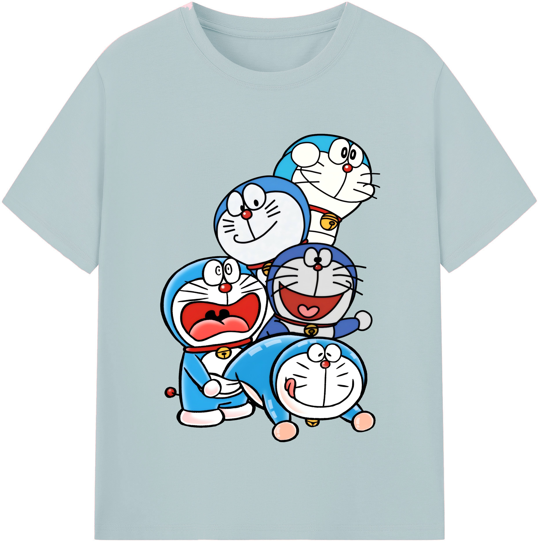（画像用） ドラえもん Doraemon 綿100％半袖Tシャツ（フロントプリント）